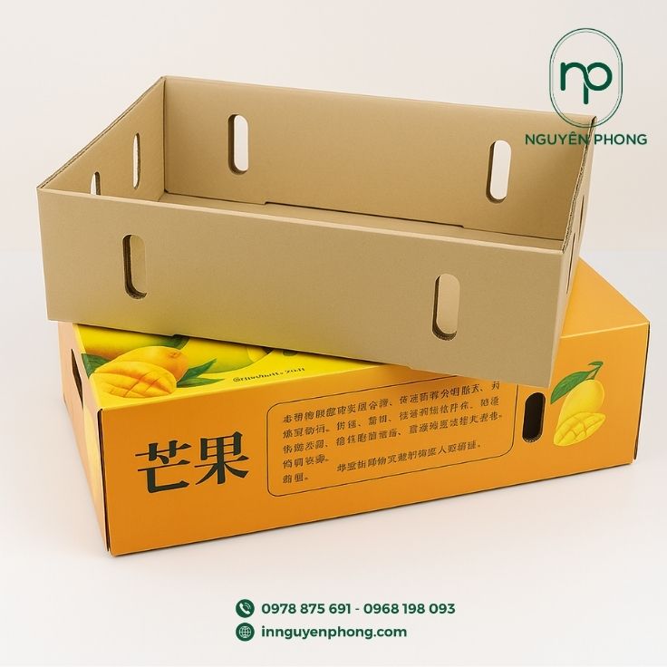 Chất lượng in ấn thùng carton đựng chuối tại Nguyên Phong